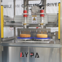 Machine de découpe de gâteaux roulés miniatures à ultrasons, ligne de production automatique en acier inoxydable avec nettoyage automatique et sécurité