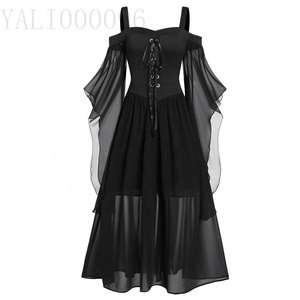 Robe <span class=keywords><strong>longue</strong></span> extensible à bretelles de sorcière d'Halloween, 5 couleurs, <span class=keywords><strong>taille</strong></span> 8, en stock - Product Image 2