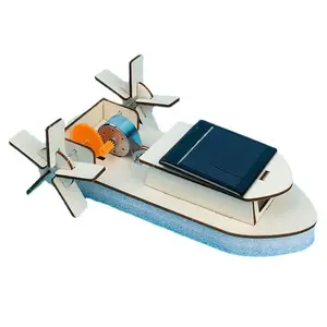 Solar Paddle Steamer Solar Boat Diy Assemblage Steel Speelgoed Science Equipment Science Engineering Speelgoed Educatief Speelgoed Voor Kinderen Lear