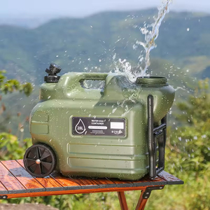 Tanque de Agua de 28L de Material PE para Exteriores con Ruedas y Grifo, Apto para Acampar en Coche, Barbacoa y Almacenamiento de Agua - Product Image 4