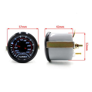 Jauge de turbocompresseur 52 mm avec affichage LED, modification automobile, manomètre de suralimentation turbo en Hg/Psi - Product Image 3