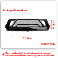 Grille avant de voiture personnalisable pour Mustang EcoBoost S650 2024, style Shelby, durable, composants de mise à niveau pour pare-chocs avant