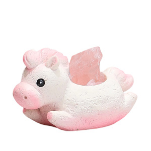 เครื่องประดับคริสตัลรูปม้าน่ารักเป็นของขวัญของตกแต่งบ้านทำจากเรซินสำหรับโต๊ะทำงานรูปปั้นบำบัด - Product Image 5