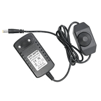 Adaptateur de transformateur d'alimentation AC/DC 12V 24V 1A 2A 12W 24W avec interrupteur marche/arrêt et variateur pour bande LED, variateur de lumière, pilote de lampe
