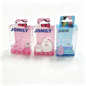 Boîte cadeau en plastique transparent personnalisée en gros, boîte d'emballage en PVC avec trou pour crochet européen pour l'affichage de jouets lumineux à LED, logo personnalisé - Product Image 5