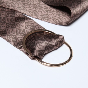 GG Design personalizza LOGO di alta qualità cintura di pura seta colorata in metallo GINA lungo stile di lusso materiale di qualità GUA - Product Image 3