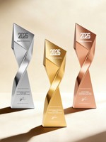 Nuevo Trofeo de Resina Personalizado, Creativo, Irregular, Grabado, Diseño Libre, Oro, Plata, Cobre, Premio Anual al Personal Destacado de la Empresa