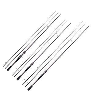 FJORD OEM 2.1m haute teneur en carbone <span class=keywords><strong>Double</strong></span> pointes Black Bass II Lure Rod pour truite Marlin carpe lacs fond pêche en mer - Product Image 1