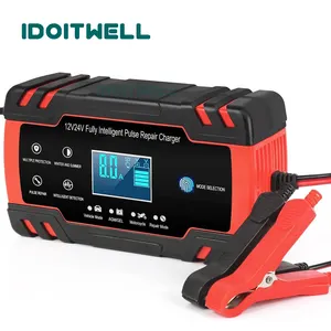 Intelligente 12V 24V Del Motociclo Golf Car Caricabatteria Desulfator batteria al piombo caricatore Maintainer di Impulso di Riparazione Della Batteria del Caricatore