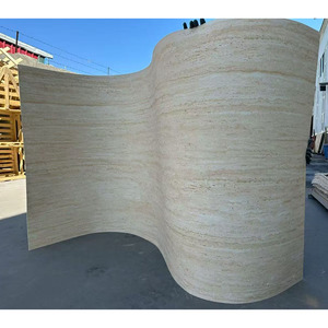 Panneau mural flexible en pierre souple <span class=keywords><strong>Travertin</strong></span> Mcm certifié CE, panneaux muraux 3D pour l'extérieur des bâtiments - Product Image 1