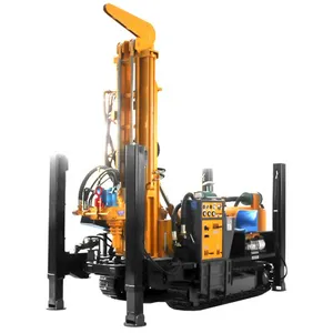 12 months warranty diesel motor hydraulic rotary head 300m deep water well drilling rig machine for sale