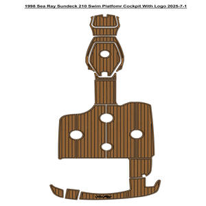 Plancher en teck EVA marin pour yacht Sea Ray Sundeck 210 de 1998, moderne, extérieur, installation par clic, article très vendu sur eBay et AliExpress - Product Image 5