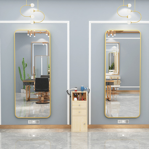 Miroir LED à prix de gros usine, mobilier de salon, miroir de coiffure haute définition avec cadre en aluminium - Product Image 1
