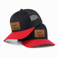 Casquette de baseball unisexe structurée à 6 panneaux en sergé de coton et polyester, avec dos en maille et visière incurvée, fermeture snapback, pour l'extérieur