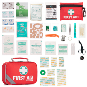Botiquín de primeros auxilios al aire libre de emergencia de supervivencia impermeable portátil personalizado para acampar senderismo viajes - Product Image 4