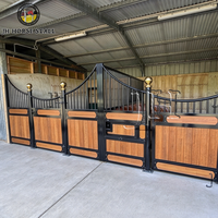 Porte de box pour chevaux préfabriquée, double pivotante, galvanisée à chaud, pour extérieur, de fournisseur fiable
