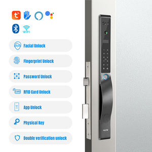 <span class=keywords><strong>HUNE</strong></span>インテリジェントスマートロック生体認証ロック顔認識ロックTuya WiFiドアスマート指紋デジタルカードドアロック - Product Image 2