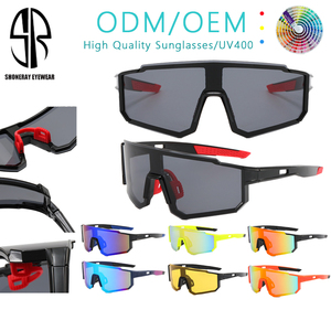 แว่นกันแดดปั่นจักรยานดีไซน์ใหม่ปี <span class=keywords><strong>2026</strong></span> แบบ OEM สั่งทำได้ ทันสมัย สำหรับผู้ชายและผู้หญิง สไตล์เรโทร ทรงห่อหุ้ม สำหรับกิจกรรมกลางแจ้ง กรอบสีดำ น้ำเงิน ขาว ขายส่ง - Product Image 1