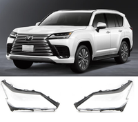 Couverture en verre de phare de haute qualité, lentille de phare compatible avec LEXUS LX (_J2_)