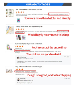 Không thấm nước dính bao bì nhãn cuộn nhãn dán riêng nhãn pegatinas etiqueta adhesiva sticker với dinh dưỡng sự kiện Bảng điều chỉnh - Product Image 6