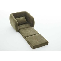 Canapé inclinable moderne pour home cinéma avec fonctions de refroidissement et d'extension, structure en bois, revêtement en tissu, télécommande et fonction massage