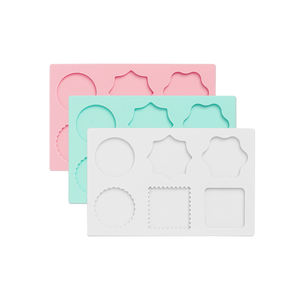 Tapis/Plaque en silicone réutilisable antiadhésif pour sceau <span class=keywords><strong>de</strong></span> <span class=keywords><strong>cire</strong></span>, accessoires <span class=keywords><strong>de</strong></span> sceau <span class=keywords><strong>de</strong></span> <span class=keywords><strong>cire</strong></span>, fournitures, 6 styles, moule en silicone, bricolage, artisanat, adhésif - Product Image 1