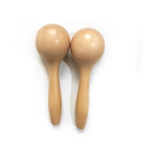 Ensemble complet d'instruments de percussion Orff en bois de hêtre naturel pour enfants, idéal pour l'entraînement rythmique préscolaire - Product Image 4