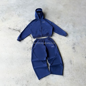 Design Tracksuit Manufacturer Masked Hoodie Hoodie and Sweatpants Set <b>Jogging</b> <b>Suit</b> Thick 100% Cotton Camo Custom Sweat <b>Suit</b> - Product Image 2