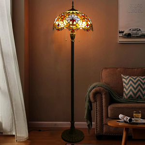 <span class=keywords><strong>Lampadaire</strong></span> de style moderne Tiffany avec vitrail <span class=keywords><strong>baroque</strong></span> emballé sur mesure pour l'éclairage du salon de lecture en intérieur - Product Image 2