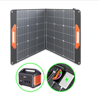 Panel Solar Monocristalino Laminado ETFE de 100W, Portátil, con USB, DC y Tipo-C para iPhone, iPad y Dispositivos Electrónicos