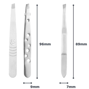 Pinces à épiler professionnelles de haute qualité en acier inoxydable double face RS Surgical Company RS-BT-004 10 mm à pointe lisse - Product Image 6