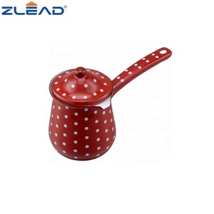 Vendita calda caffettiera turca smaltata con punti elegante Set da tè e caffè - Product Image 3