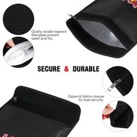 Sac à documents ignifuge en silicone YHX, pochette étanche pour argent avec fermeture éclair, matériau non irritant pour une protection optimale