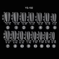 AILLSA 240 pièces 15 Tailles Faux Ongles en Gel Souple Mat Couverture Complète en Acrylique Transparent pour Doigts avec Conception Facile à Appliquer