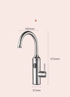 NOUVEAU Robinet chauffe-eau électrique instantané 3 secondes sans réservoir Robinet de salle de bain à chauffage rapide avec affichage numérique LED
