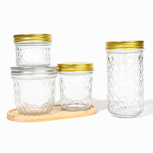 Precio de fábrica Almacenamiento de alimentos 3oz 8oz 10oz 12oz 16oz 21oz Tarro de vidrio de boca ancha para enlatado de mermelada - Product Image 6