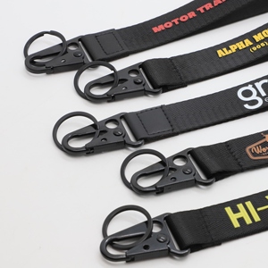 Custom Durable Nylon Wrist <b>Lanyard</b> with Heavy Duty Carabiner for Driving Training School Promotional Gift Keychain <b>Lanyard</b> - Product Image 3