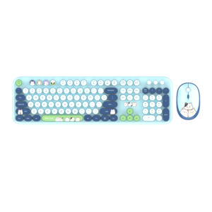 2025 Sản Phẩm Mới Đầy Màu Sắc 2.4Ghz Bàn Phím Chuột Thiết Lập Kích Thước Đầy Đủ Bàn Phím Không Dây Chuột Combo Cho Máy Tính Để Bàn Và Máy Tính Xách Tay - Product Image 4