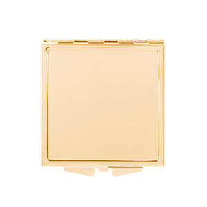 Mini Square Blank Compact Mirror 6cm Electroplated HD Double Sided Folding Pocket Metal Makeup Mirror - Product Image 2