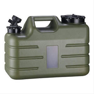 Réservoir d'eau de camping avec robinet, grands conteneurs de stockage d'eau, réservoir d'eau vert, réservoir d'eau sans BPA pour le camping - Product Image 1