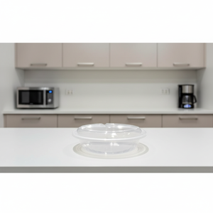 Conteneur alimentaire jetable en plastique PP empilable à 3 compartiments HACAMY avec couvercle hermétique, conçu pour la préparation des repas - Product Image 1