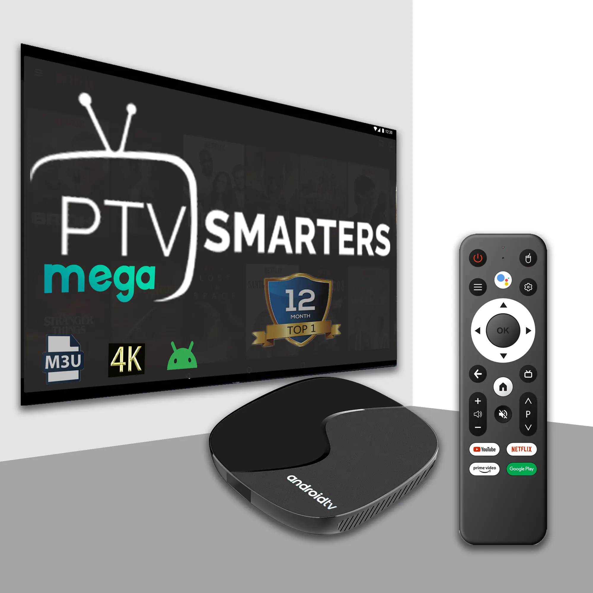 Mega Android TV Box miglior pannello resller 4K m3u su Smart TV Set Top Box Mytv Smart 3 stabile veloce