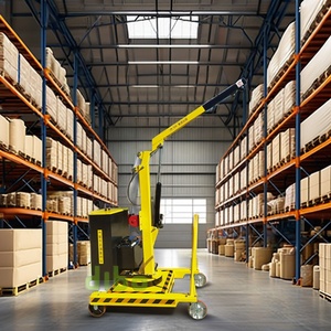 Mini 1 Tonne Batterie Verlängerung sarm Mobiler Boden kran Neuer Motor pumpen kern Kleine hydraulische Ausgleichs heber ausleger Hergestellt in China - Product Image 5