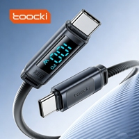 Cargador Rápido Toocki Mejorado de 100W, Material de Silicona Suave, Chip Inteligente E-Marker para un Rápido Reabastecimiento de Batería en Movimiento