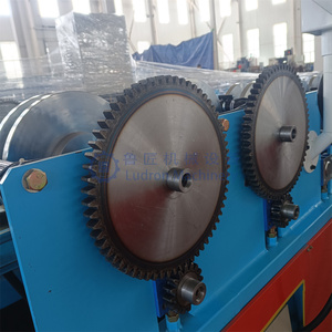 Hot bán kim loại mái mưa nước máng xối cuộn hình thành máy làm nhôm màu thép mưa máng xối Máy làm - Product Image 6