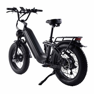 Bicicleta Eléctrica con Llantas Gruesas de 20*4.0, Batería de 60V 30Ah, Motor Dual de 2000W, Frenos de Disco Hidráulicos, D2-20-2, Bicicleta con Doble Motor D2-20- - Product Image 3