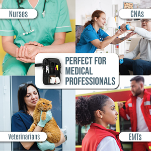 Riñonera de Enfermera 4 en 1 con Bolsillos para Equipo Médico, Porta Cintas y Almacenamiento Utilitario para Estetoscopio - Product Image 4