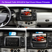 Autoradio Android Podofo 10 pouces 2 Din Carplay Android Auto GPS pour Renault Trafic 2010-2014/ Opel Vivaro/Nissan Primastar OEM