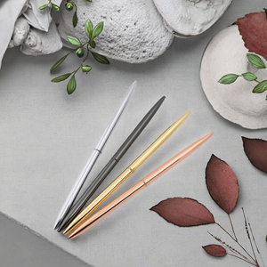 Stylo en métal de marque personnalisé de luxe Largeur d'écriture mince de 1.0mm pour les hôtels et la promotion du logo - Product Image 5
