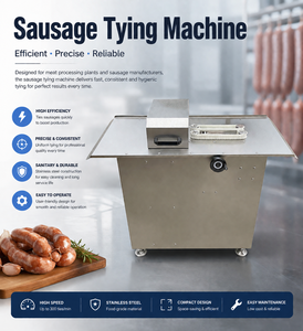 Máquina automática industrial <span class=keywords><strong>de</strong></span> acero inoxidable 304 para atar y unir salchichas, para línea <span class=keywords><strong>de</strong></span> producción <span class=keywords><strong>de</strong></span> <span class=keywords><strong>chorizo</strong></span> y salchichas. - Product Image 2